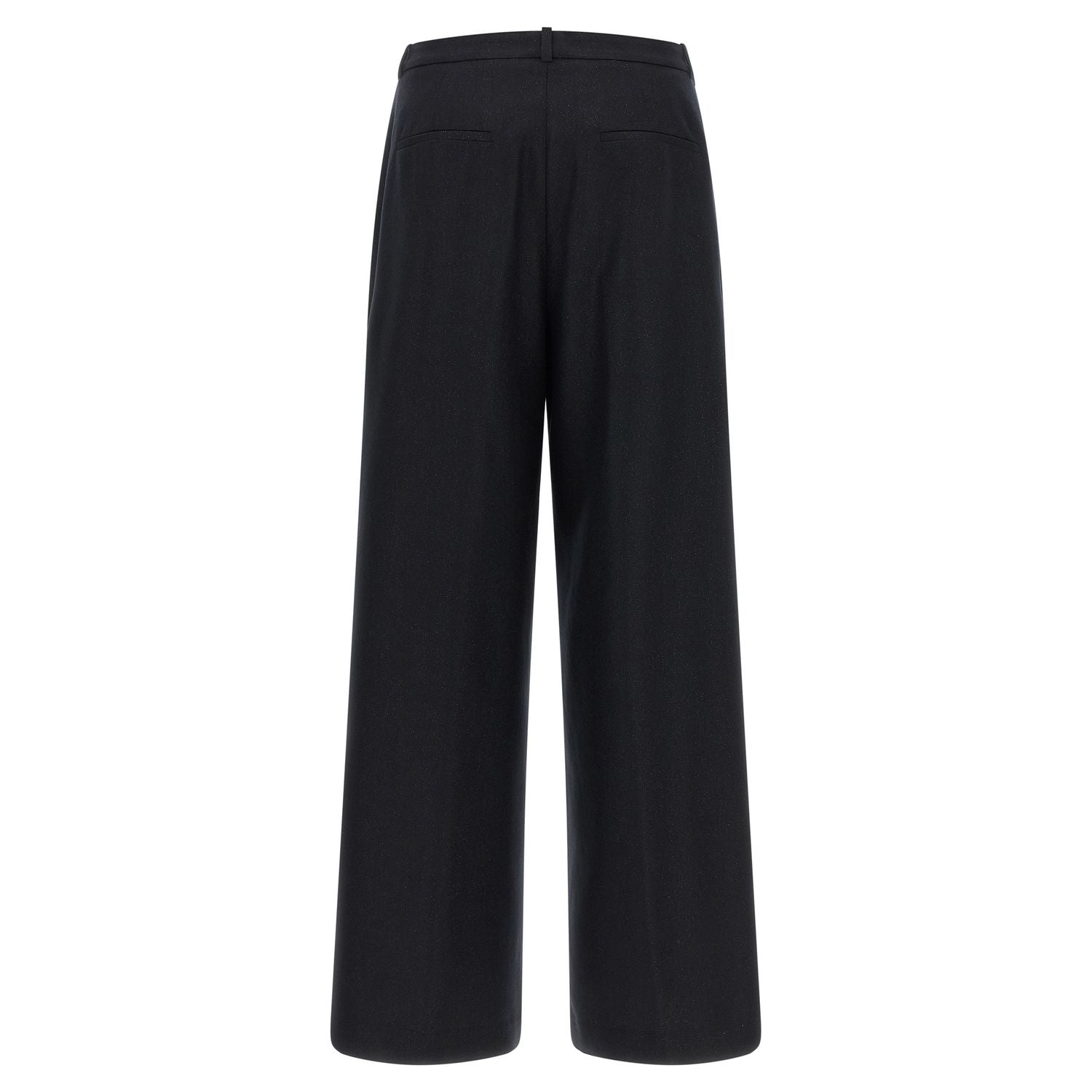 Peserico Blue Virgin Wool Casual Pants