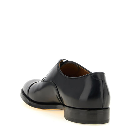 Doucal's Black Leather Oxfords And Derbies