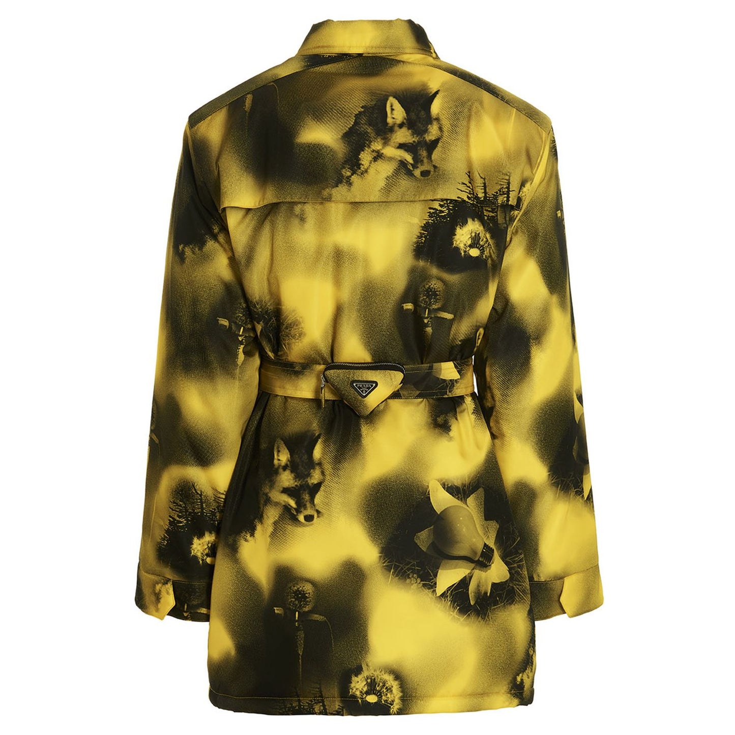Prada Bicolor Polyamide Parka