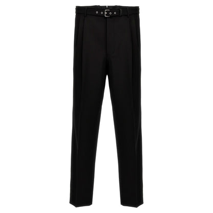 Prada Black Virgin Wool Dress Pants