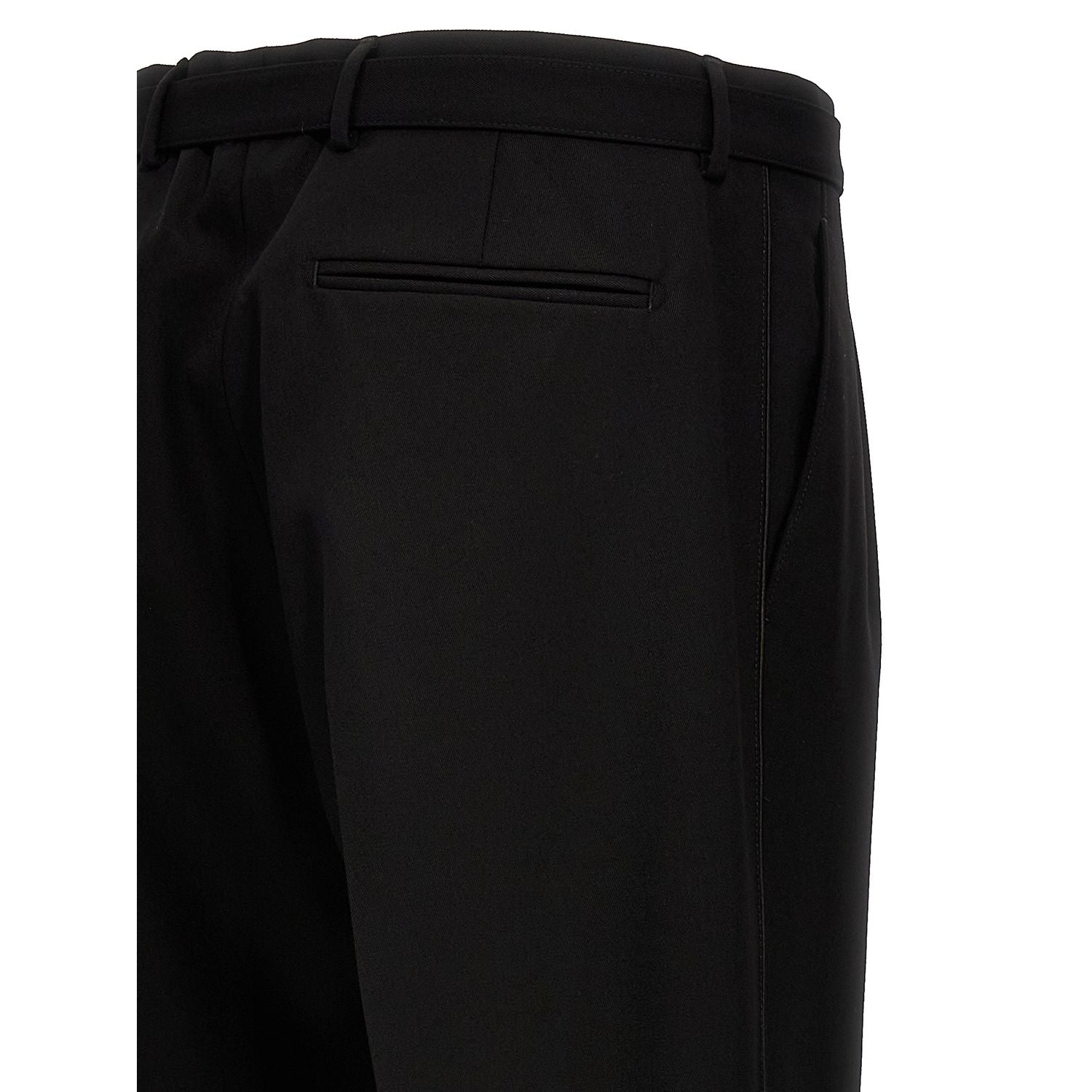 Prada Black Virgin Wool Dress Pants