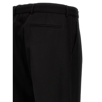 Prada Black Virgin Wool Dress Pants
