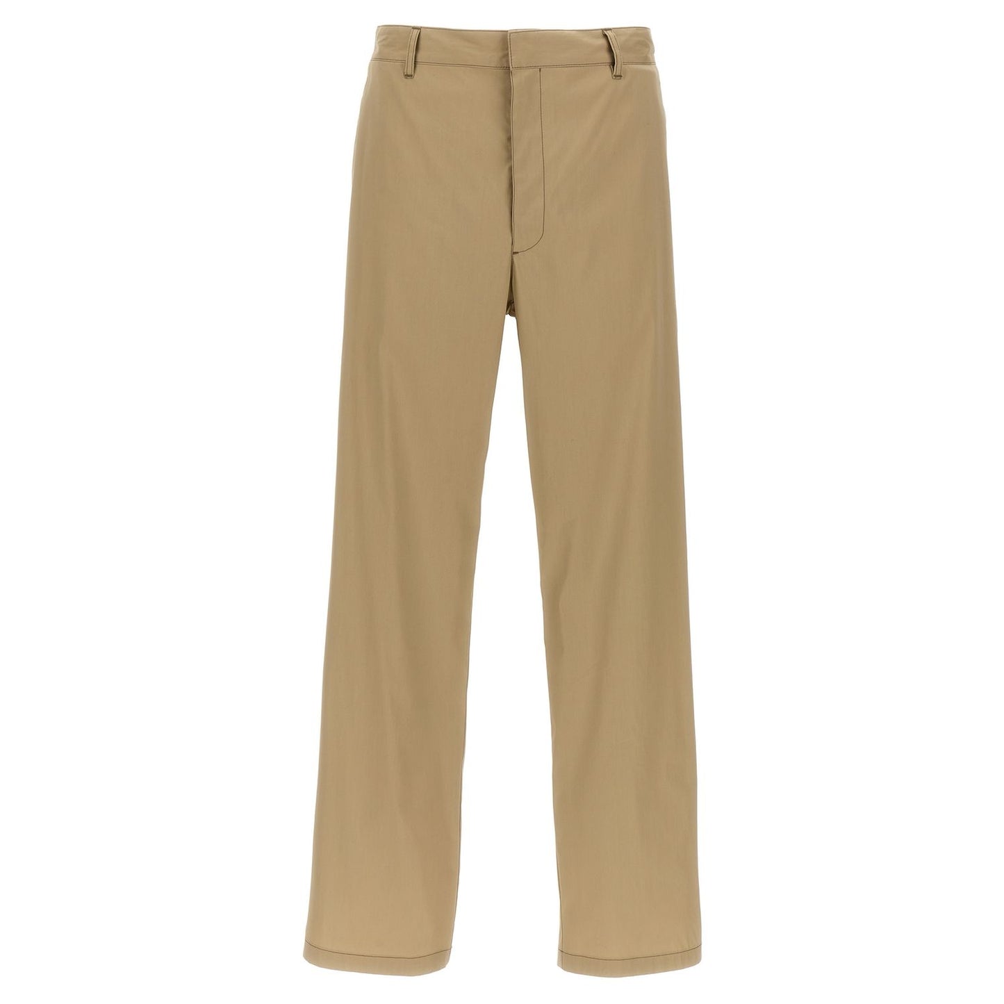 Prada Beige Cotton Casual Pants