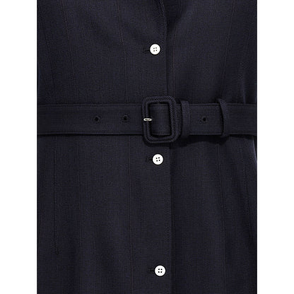 Prada Blue Virgin Wool Sleeveless Jacket