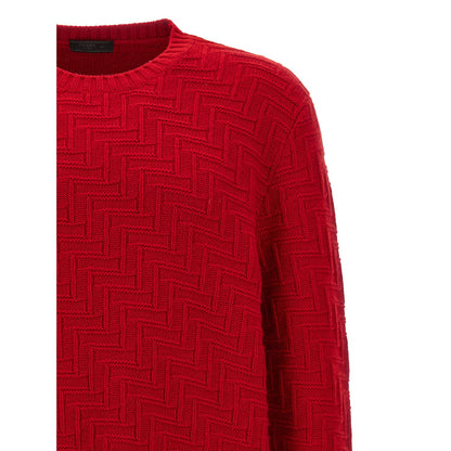 Prada Multicolor Virgin Wool Cardigan