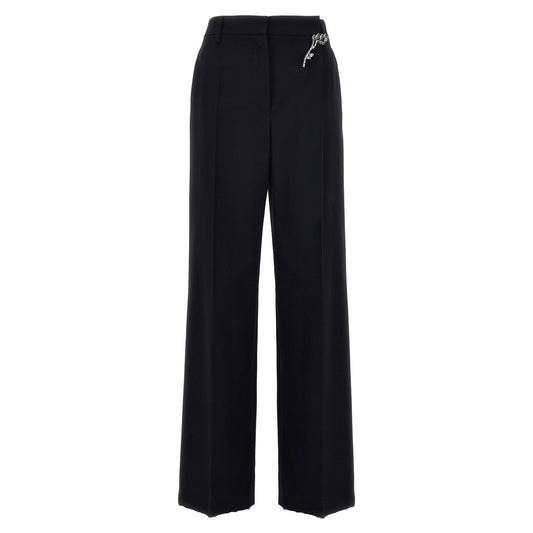 Prada Blue Wool Casual Pants