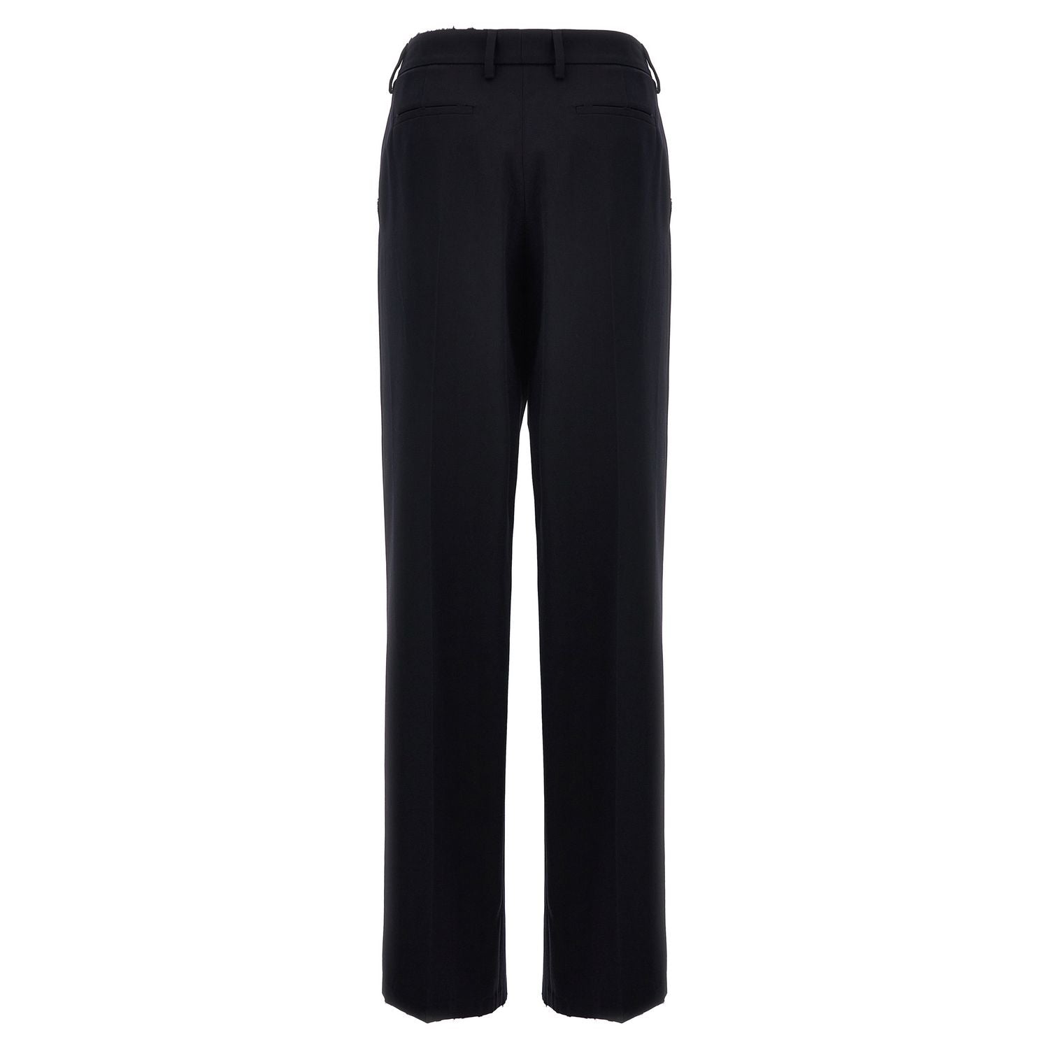 Prada Blue Wool Casual Pants