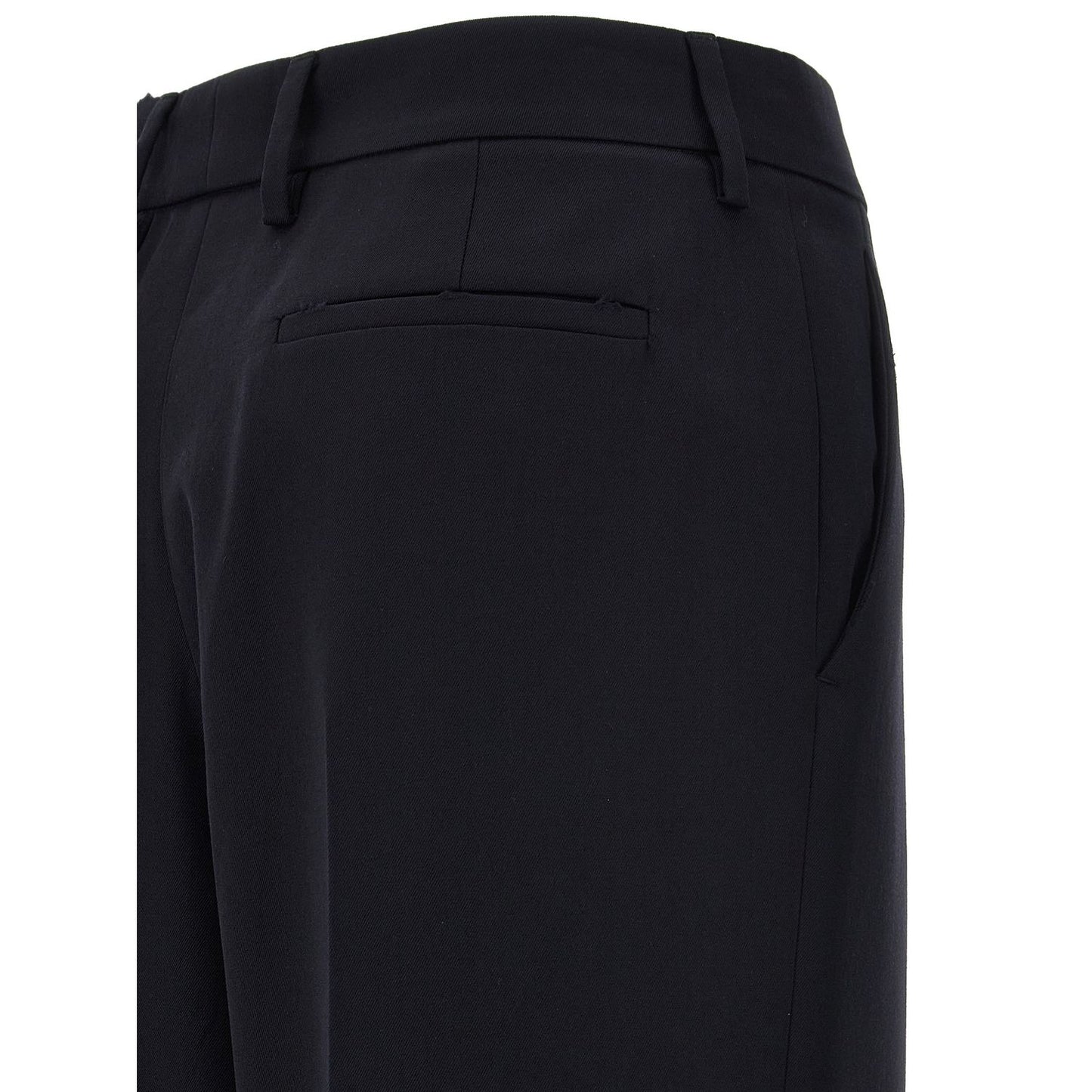 Prada Blue Wool Casual Pants
