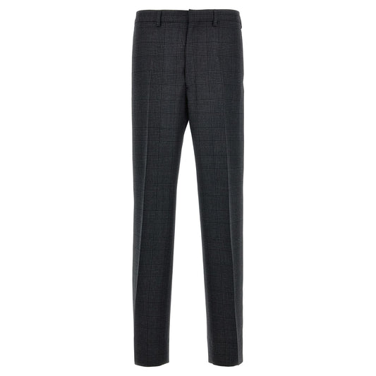 Prada Gray Virgin Wool Dress Pants