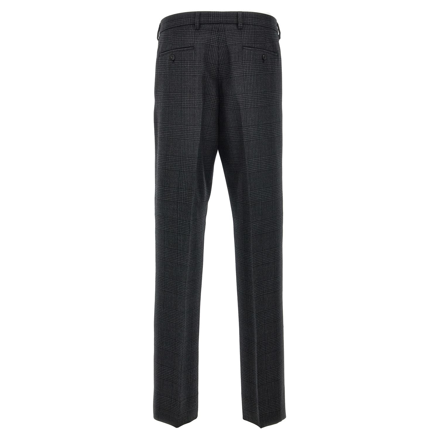 Prada Gray Virgin Wool Dress Pants