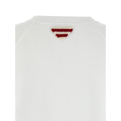 Prada White Cotton Sweatshirt