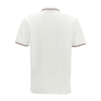 Prada White Cotton Polo Shirt