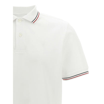 Prada White Cotton Polo Shirt