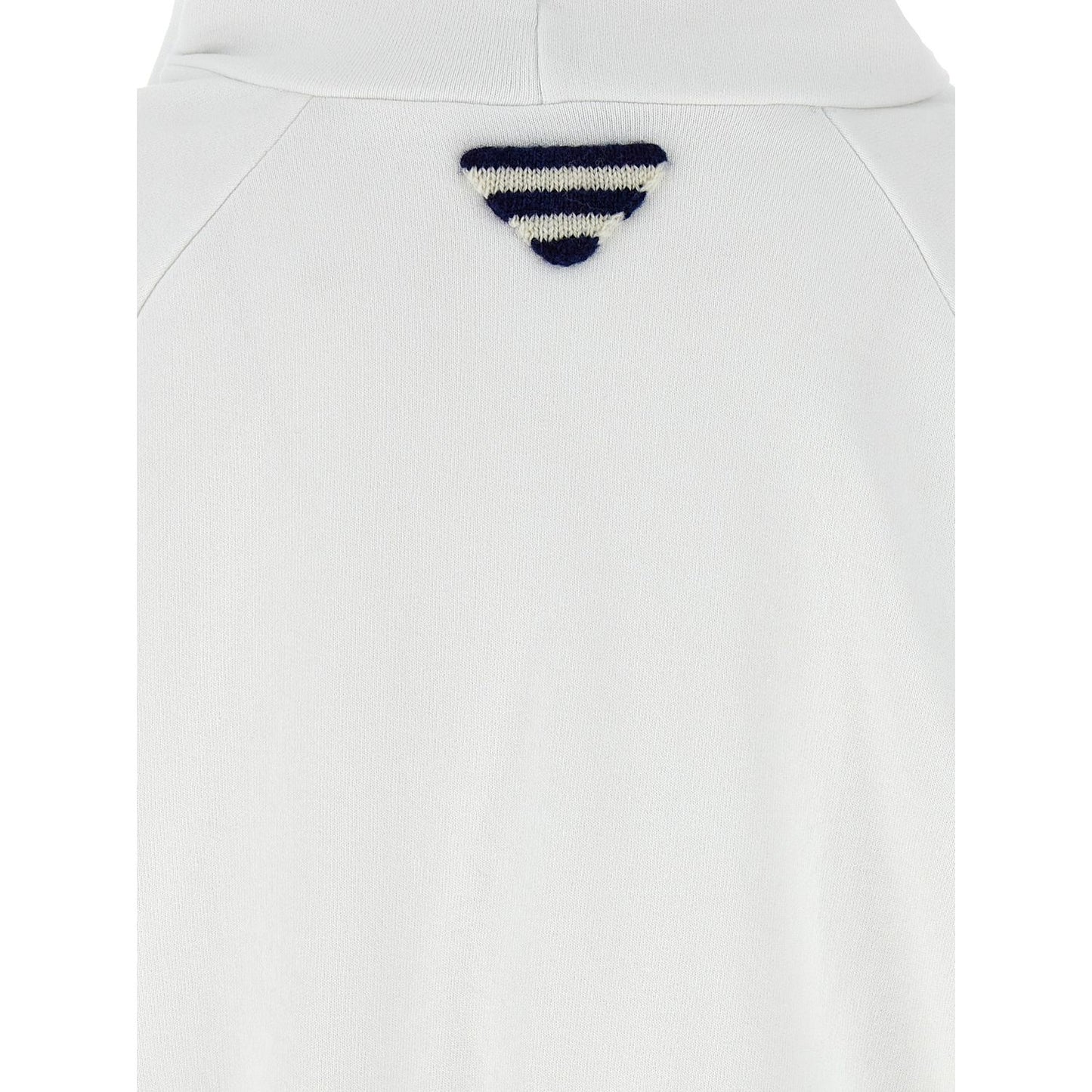 Prada White Cotton Sweatshirt