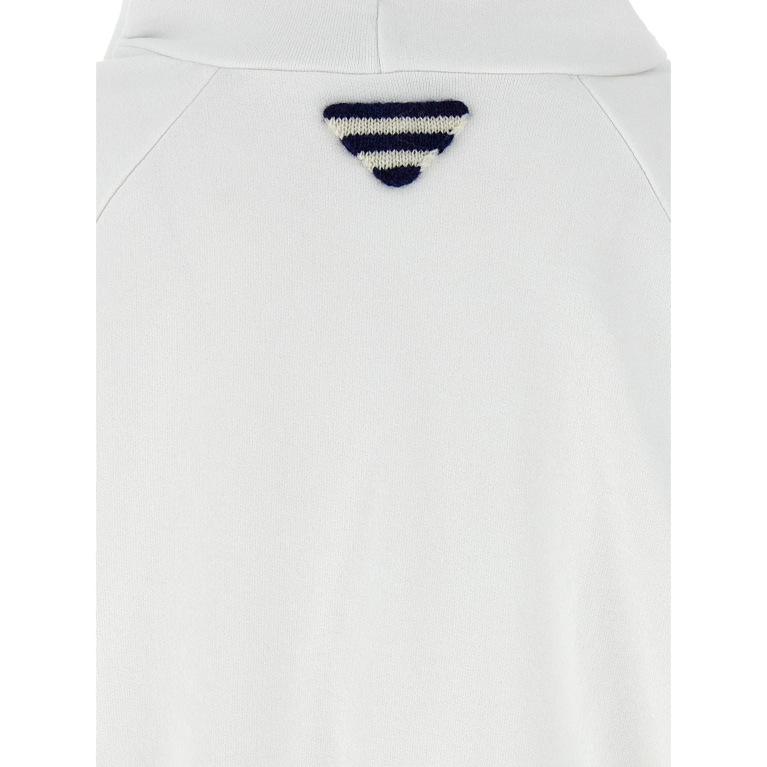 Prada White Cotton Sweatshirt