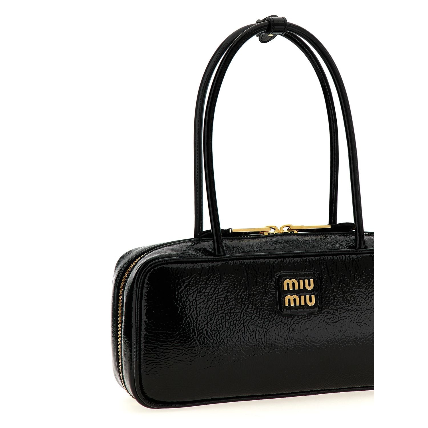 Miu Miu Black Lamb Leather Handbag