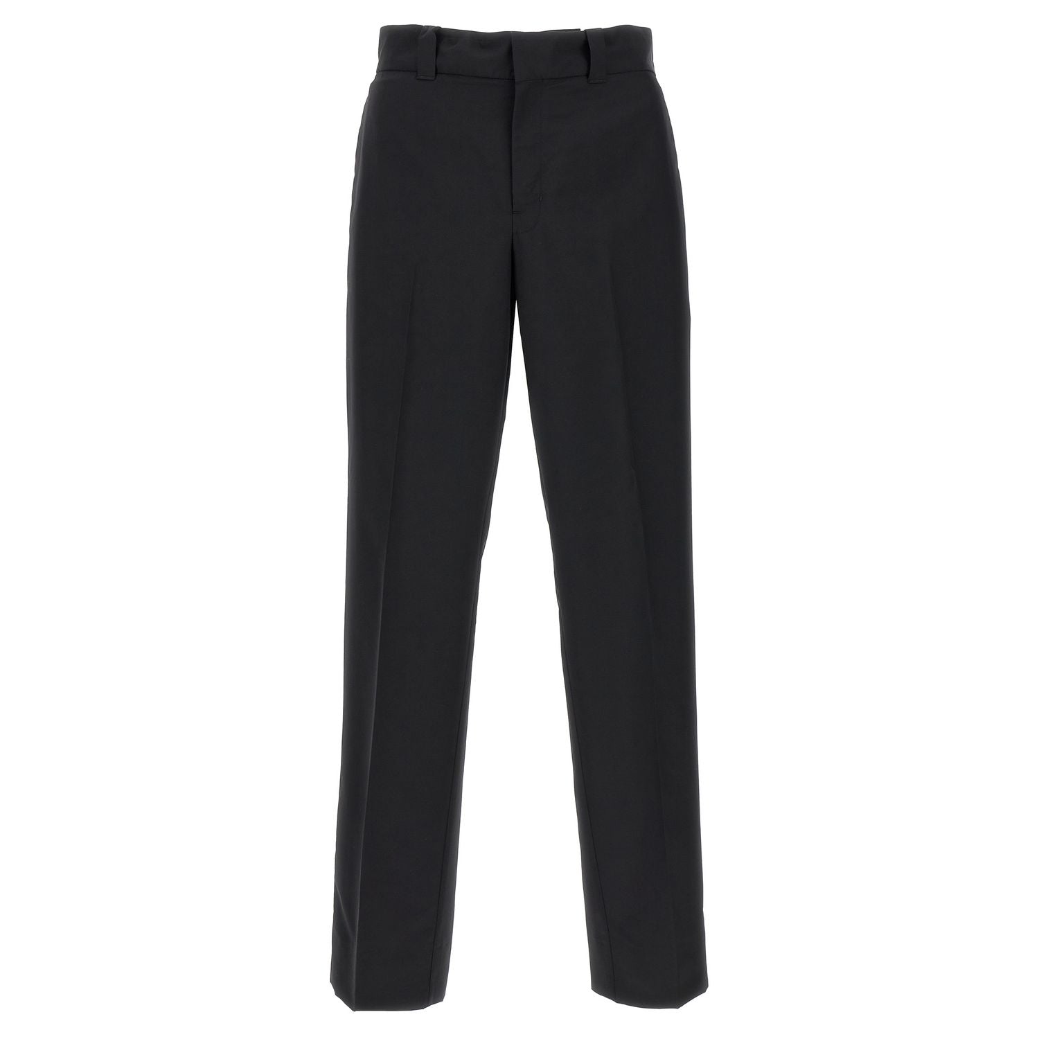 Prada Black Virgin Wool Casual Pants