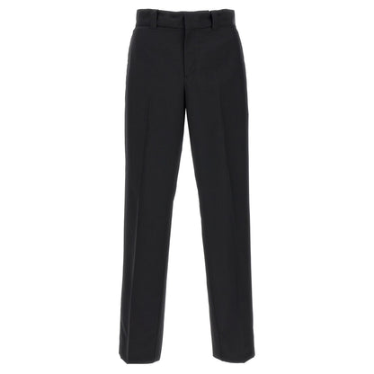 Prada Black Virgin Wool Casual Pants