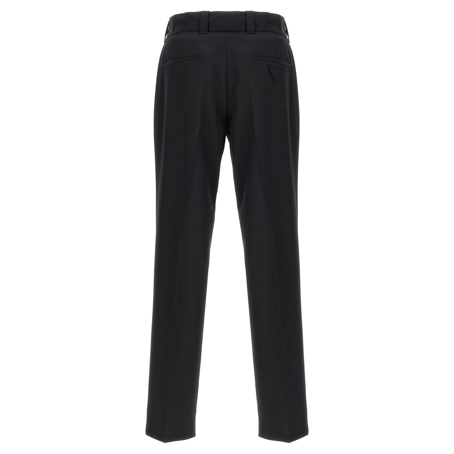 Prada Black Virgin Wool Casual Pants