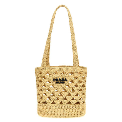 Prada Beige Viscose Handbag