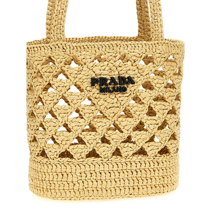 Prada Beige Viscose Handbag