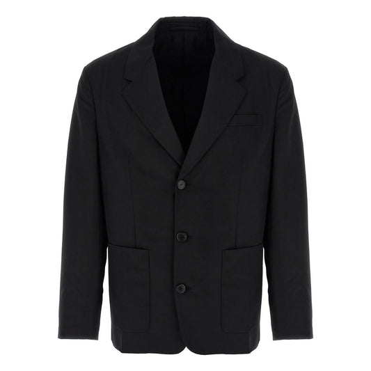Prada Black Virgin Wool Blazer