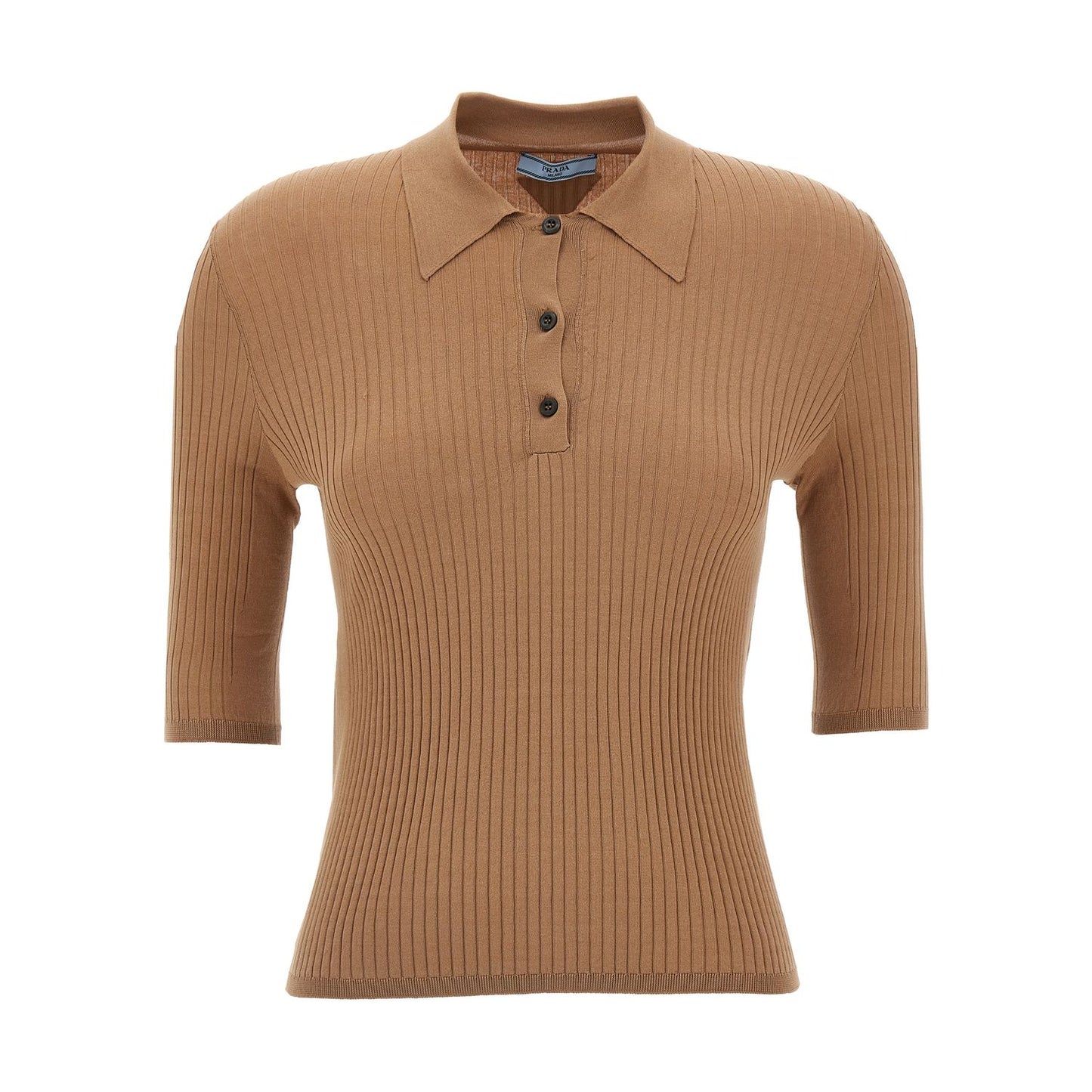 Prada Beige Cotton Polo Shirt