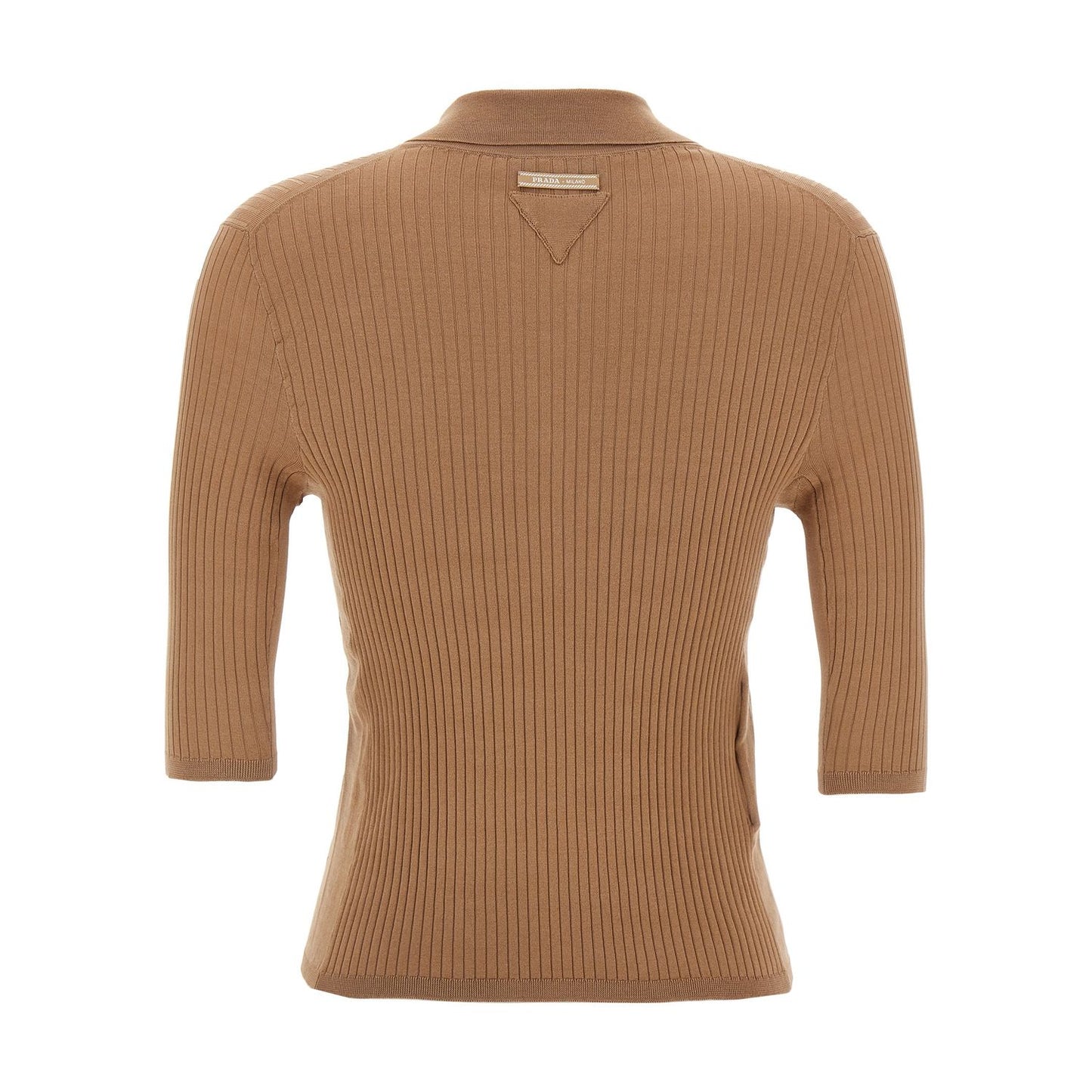 Prada Beige Cotton Polo Shirt