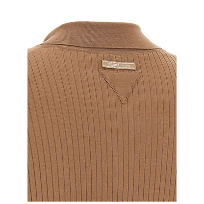 Prada Beige Cotton Polo Shirt