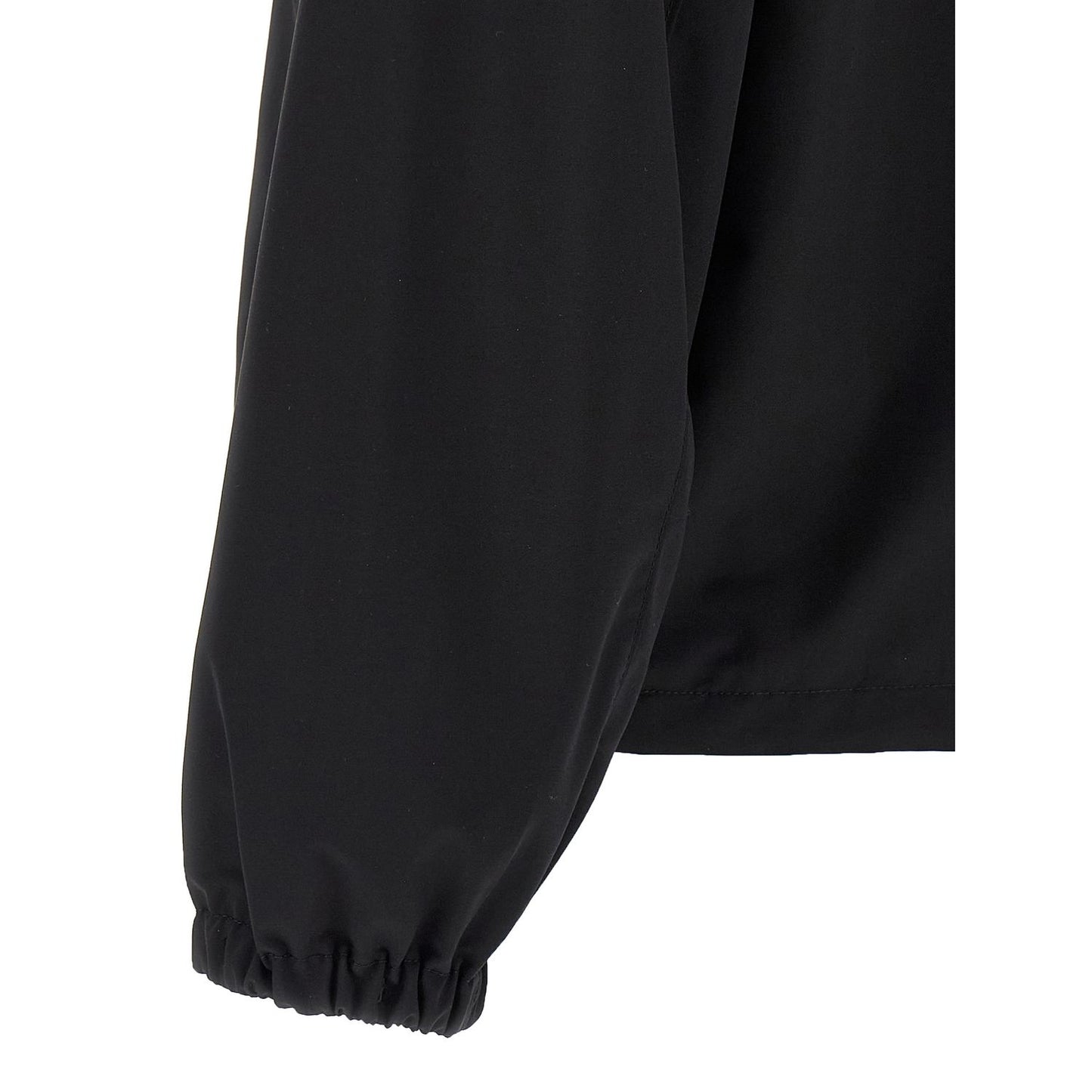 Prada Black Virgin Wool Full-Length Jacket