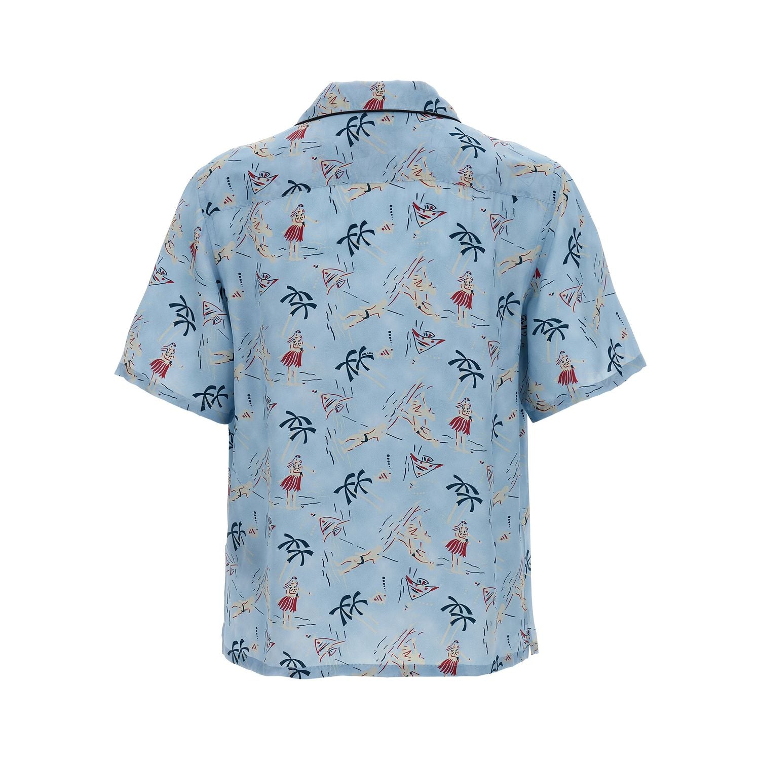 Prada Blue Viscose Blouse