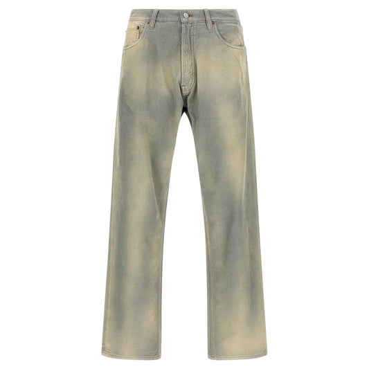 Prada Blue Cotton Casual Pants