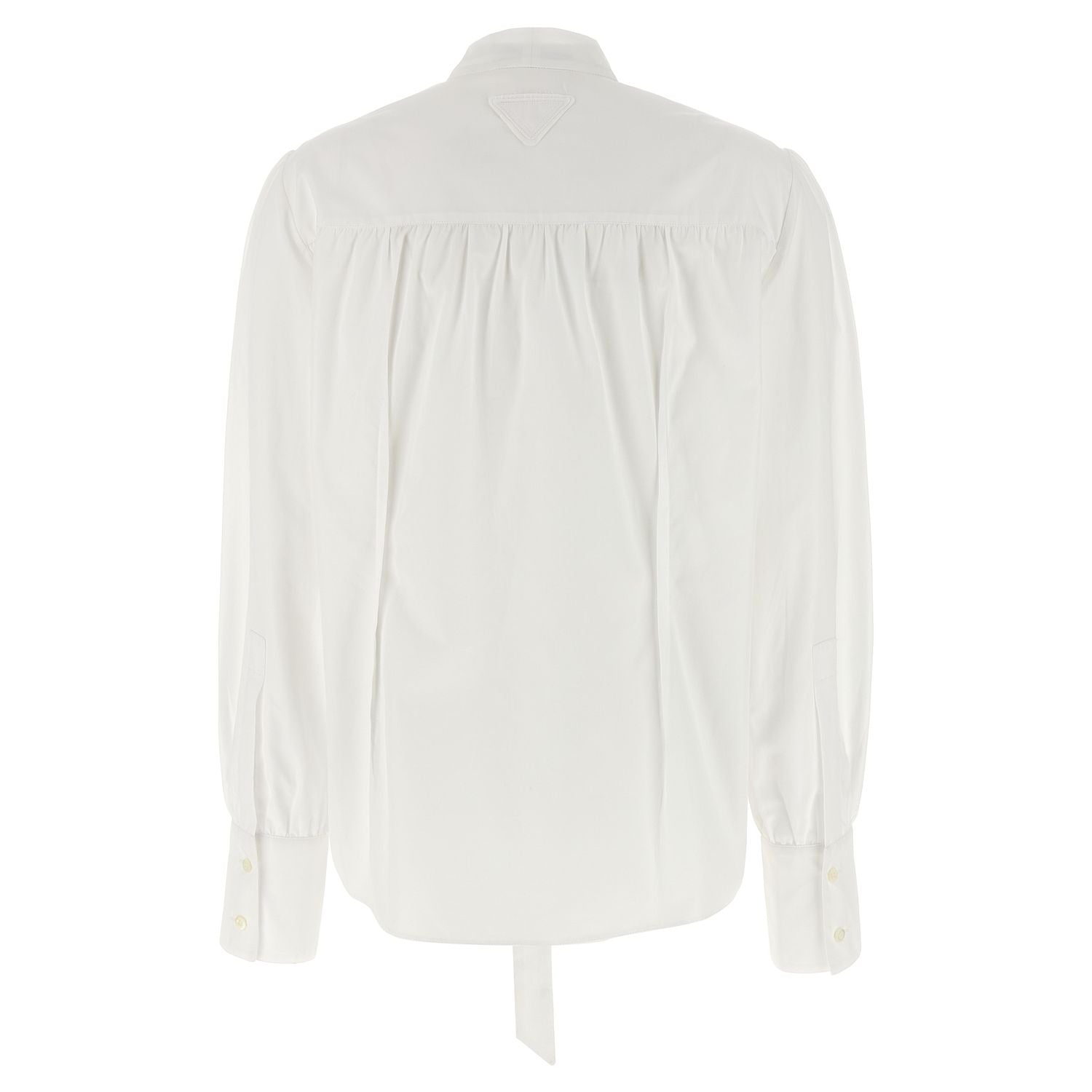 Prada White Cotton Blouse