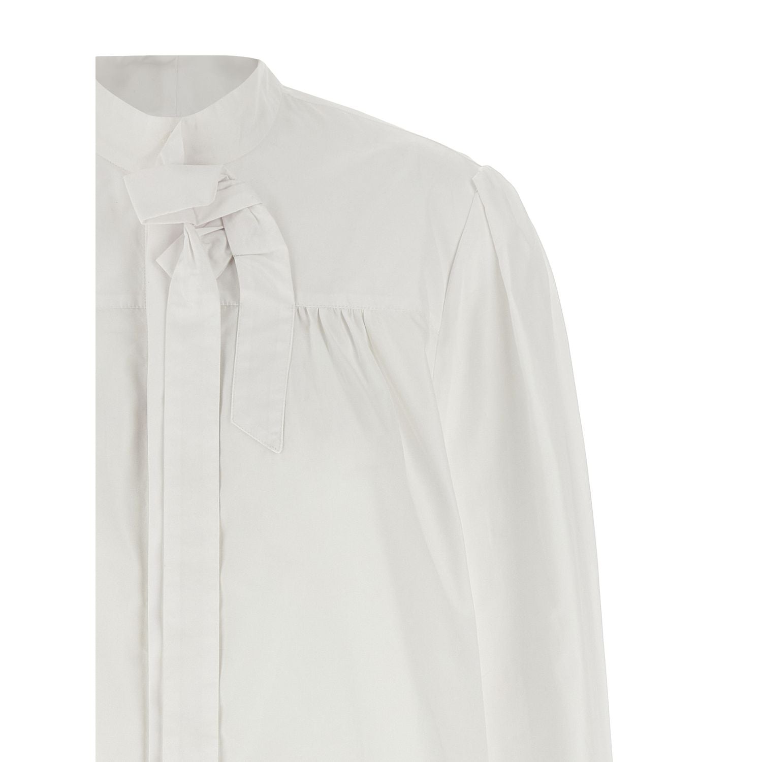Prada White Cotton Blouse