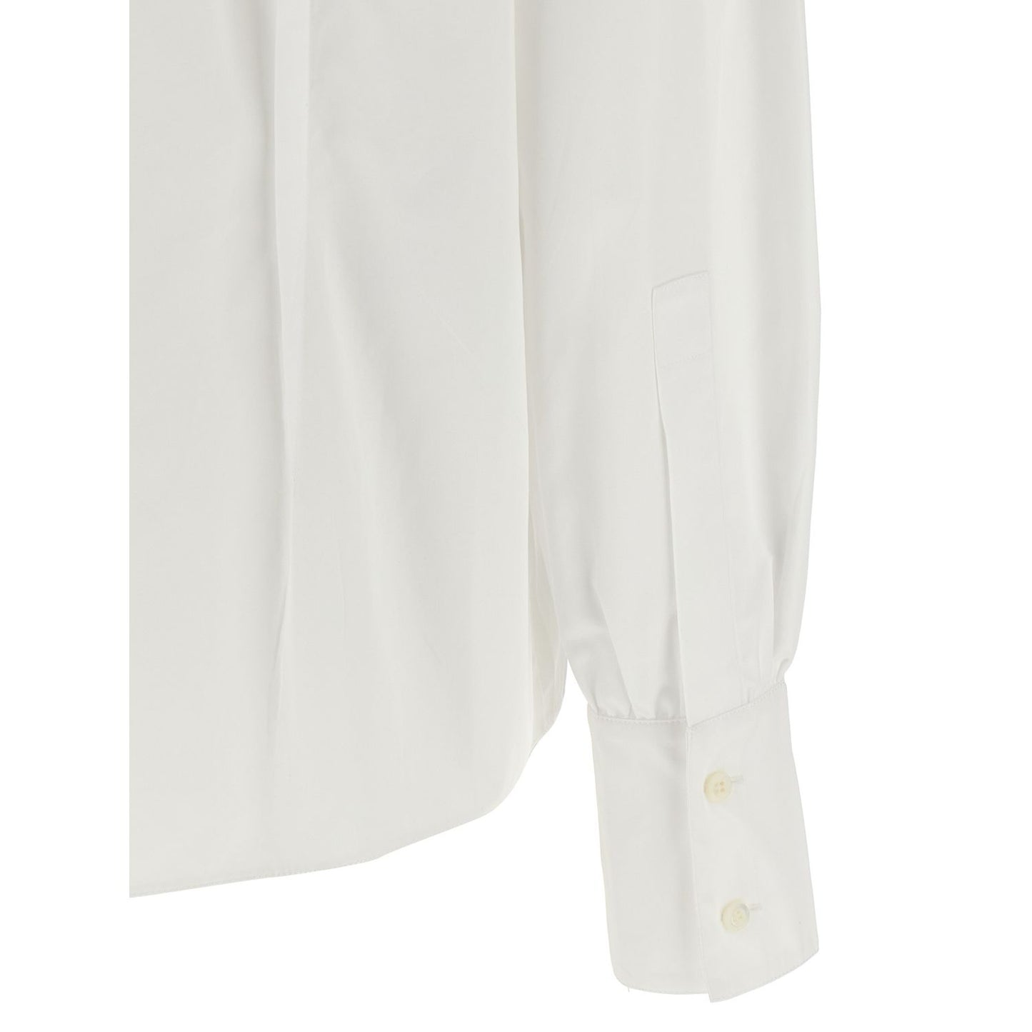 Prada White Cotton Blouse