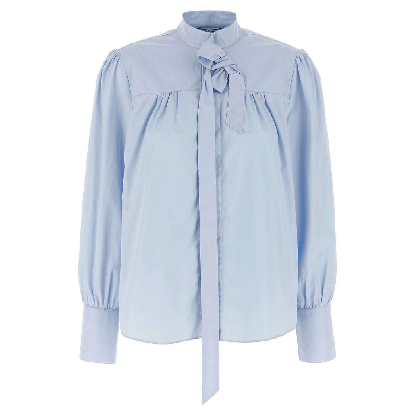 Prada Blue Cotton Blouse