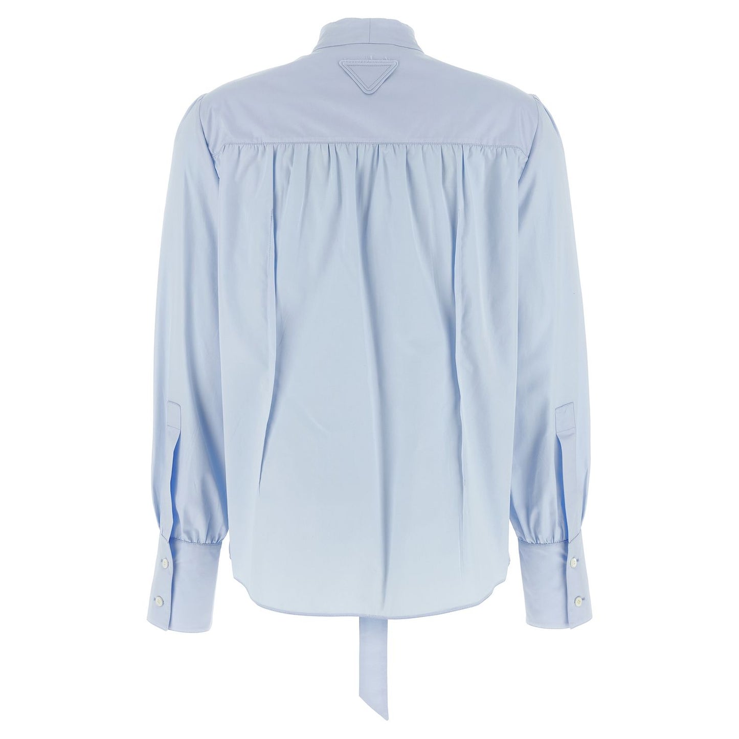 Prada Blue Cotton Blouse