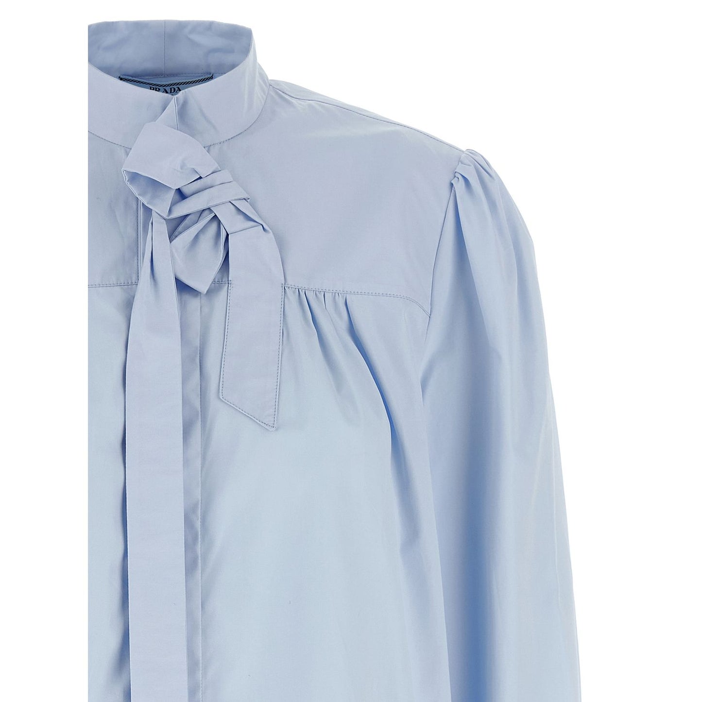 Prada Blue Cotton Blouse