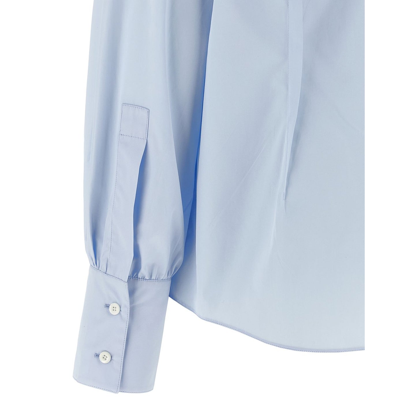 Prada Blue Cotton Blouse