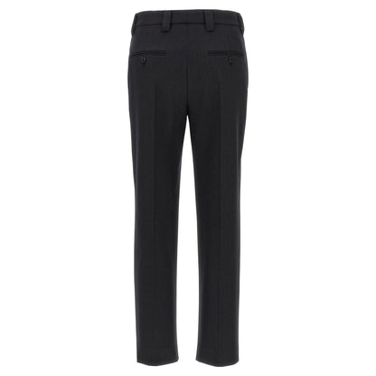 Prada Gray Virgin Wool Dress Pants