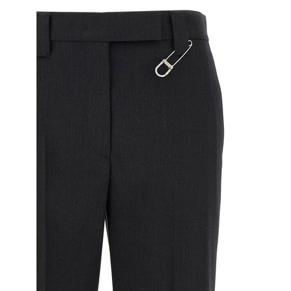 Prada Gray Virgin Wool Dress Pants
