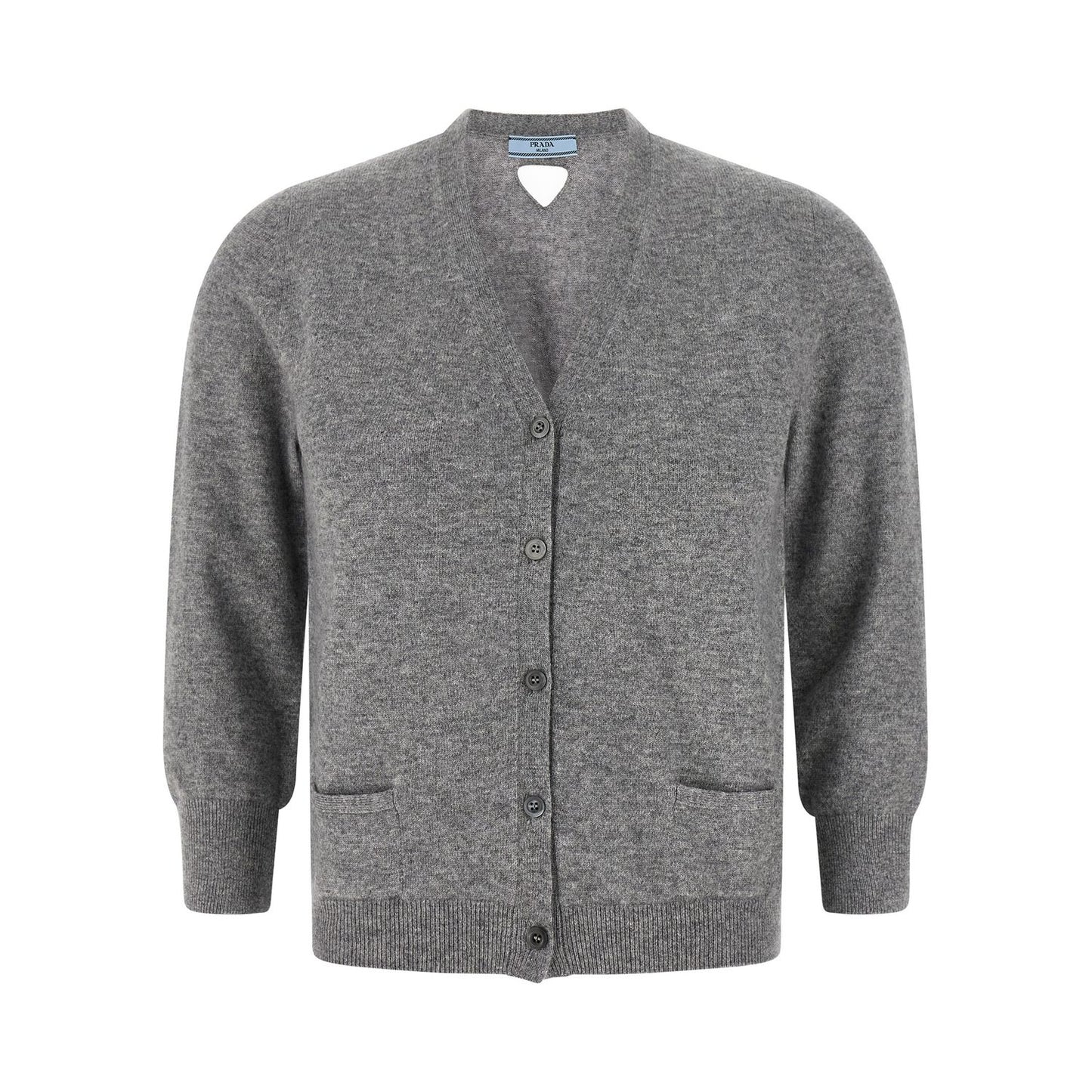 Prada Gray Cashmere Cardigan