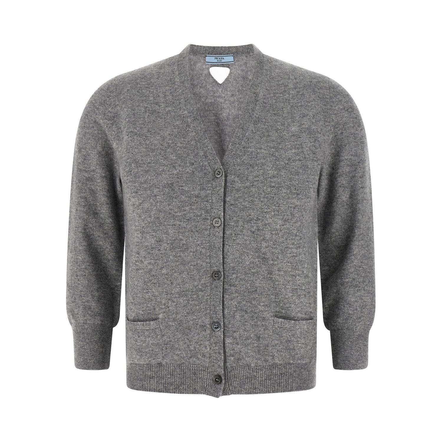 Prada Gray Cashmere Cardigan