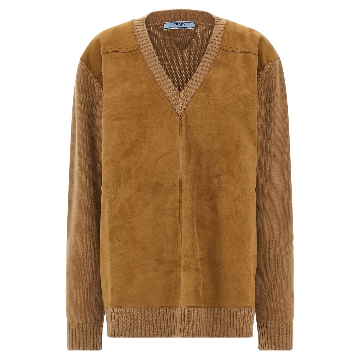 Prada Brown Virgin Wool Cardigan
