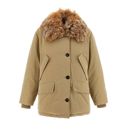 Prada Beige Cotton Full-Length Jacket