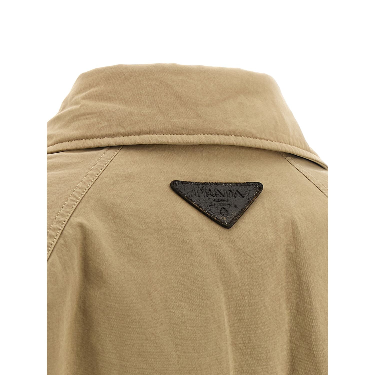Prada Beige Cotton Full-Length Jacket