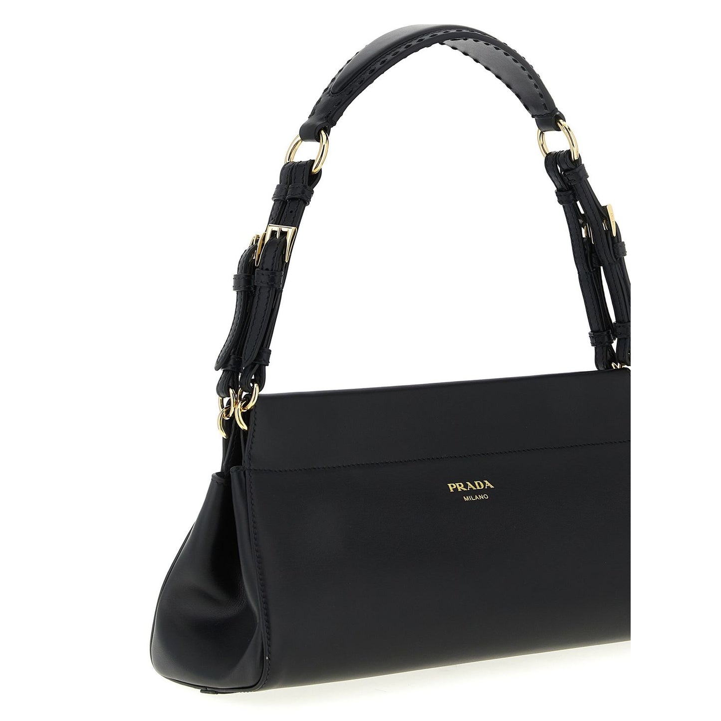 Prada Black Calfskin Shoulder Bag