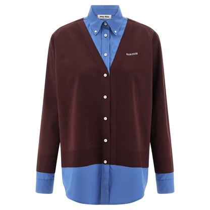 Miu Miu Multicolor Virgin Wool Blouse