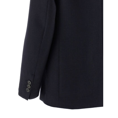 Prada Blue Virgin Wool Blazer
