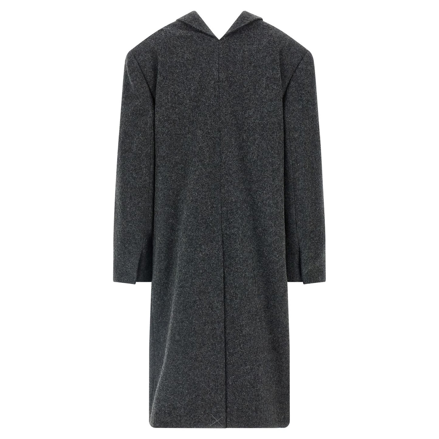 Prada Gray Virgin Wool Coat